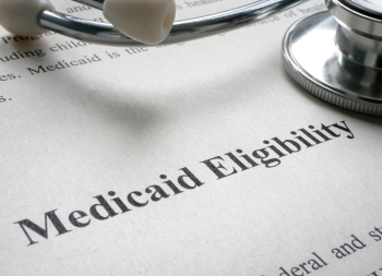 Info about Medicaid eligibility and medical stethoscope.