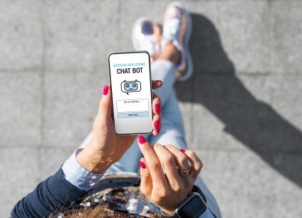 Person discussing their divorce with an AI chatbot
